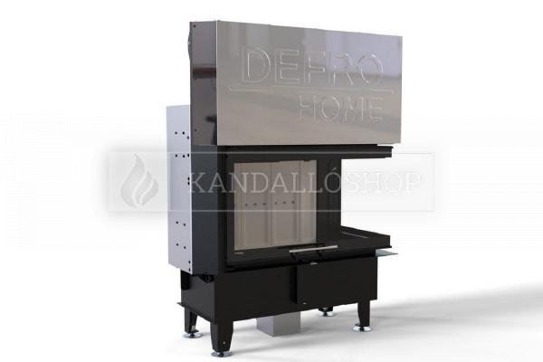 Defro Home Intra ME BP G légfűtéses kandallóbetét jobbos sarki üveggel kandalloshop