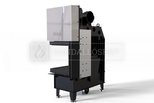 Defro Home Intra ME BP G légfűtéses kandallóbetét jobbos sarki üveggel kandalloshop