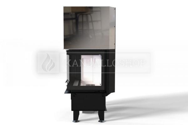 Defro Home Intra ME BP G légfűtéses kandallóbetét jobbos sarki üveggel kandalloshop