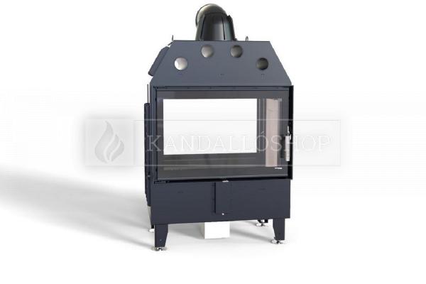 Defro Home Intra ME T légfűtéses kandallóbetét sík kétoldalas üveggel kandalloshop