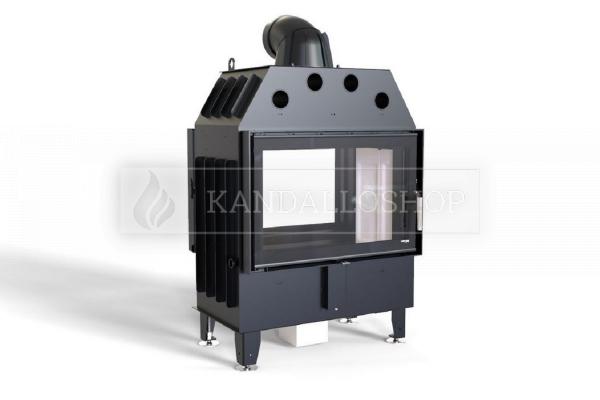 Defro Home Intra ME T légfűtéses kandallóbetét sík kétoldalas üveggel kandalloshop