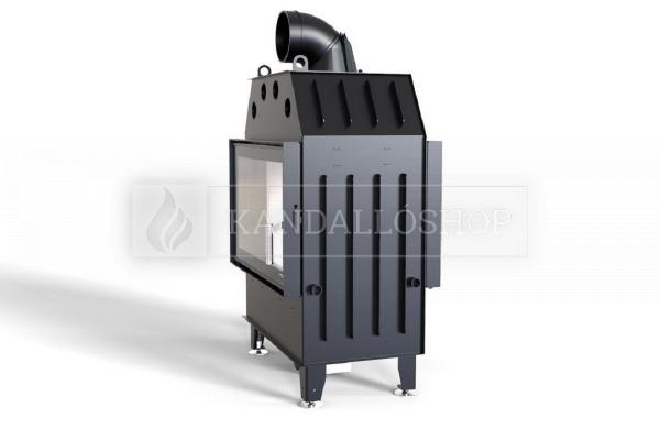 Defro Home Intra ME T légfűtéses kandallóbetét sík kétoldalas üveggel kandalloshop