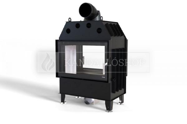 Defro Home Intra ME T légfűtéses kandallóbetét sík kétoldalas üveggel kandalloshop