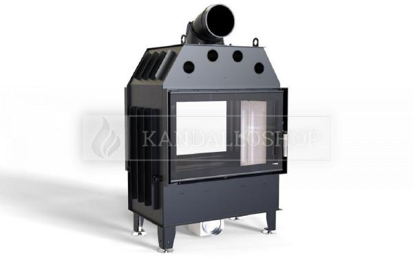 Defro Home Intra ME T légfűtéses kandallóbetét sík kétoldalas üveggel kandalloshop