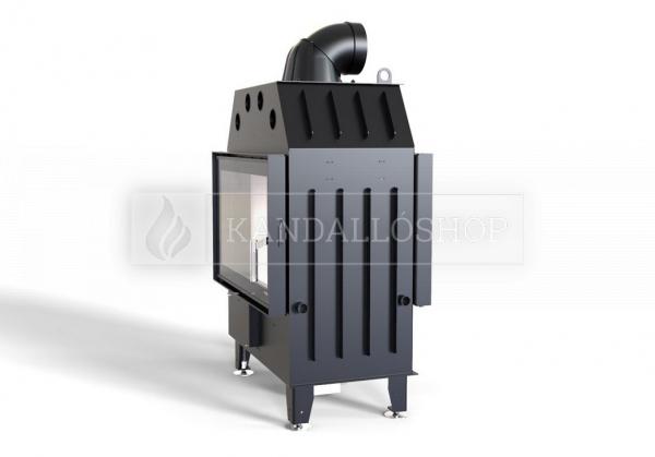 Defro Home Intra ME T légfűtéses kandallóbetét sík kétoldalas üveggel kandalloshop