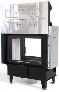 Defro Home Intra ME T G légfűtéses kandallóbetét kétoldalas sík üveggel