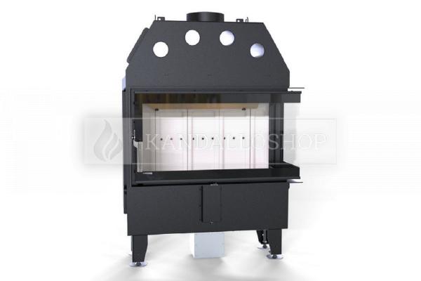 Defro Home Intra ME BP SLIM légfűtéses kandallóbetét jobbos sarki üveggel kandalloshop