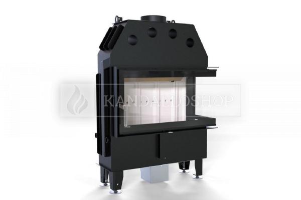 Defro Home Intra ME BP SLIM légfűtéses kandallóbetét jobbos sarki üveggel kandalloshop