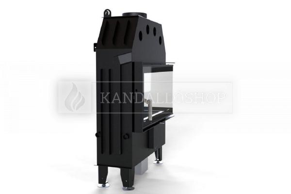 Defro Home Intra ME BP SLIM légfűtéses kandallóbetét jobbos sarki üveggel kandalloshop