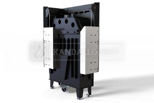 Defro Home Intra ME BP SLIM légfűtéses kandallóbetét jobbos sarki üveggel kandalloshop