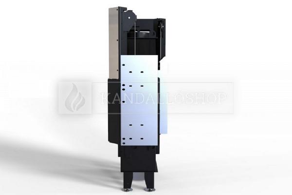 Defro Home Intra ME BL SLIM G légfűtéses kandallóbetét balos sarki üveggel kandalloshop