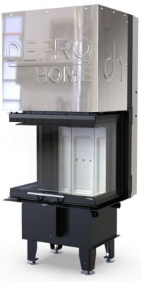 Defro Home Intra XSM C G légfűtéses kandallóbetét háromoldalú üveggel
