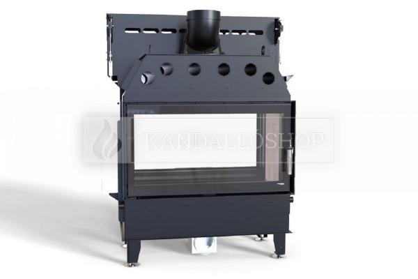 Defro Home Intra LA T G légfűtéses kandallóbetét sík kétoldalas üveggel és liftes tolóajtóval kandalloshop