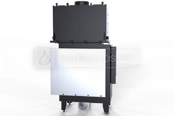 Defro Home RIVA SM BL SHORT vízteres sarki üvegű kandallóbetét 