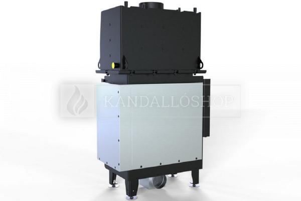 Defro Home RIVA SM BL SHORT vízteres sarki üvegű kandallóbetét 