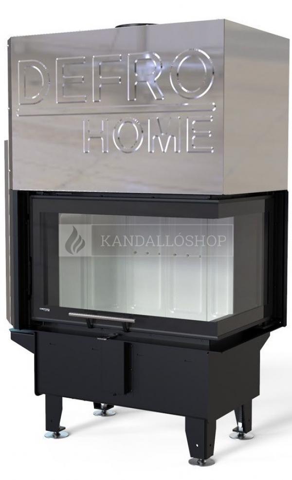 Defro Home RIVA SM BP SHORT G légfűtéses jobbos sarki üvegű kandallóbetét liftes tolóajtóval kandalloshop