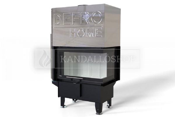 Defro Home RIVA SM BP SHORT G légfűtéses jobbos sarki üvegű kandallóbetét liftes tolóajtóval kandalloshop