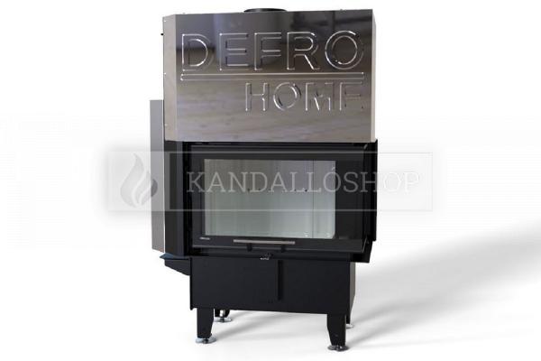 Defro Home RIVA SM BP SHORT G légfűtéses jobbos sarki üvegű kandallóbetét liftes tolóajtóval kandalloshop