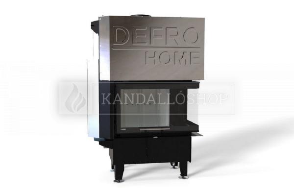 Defro Home RIVA SM BP SHORT G légfűtéses jobbos sarki üvegű kandallóbetét liftes tolóajtóval kandalloshop