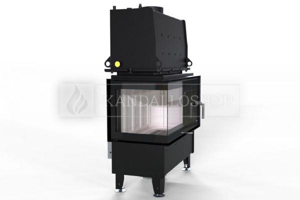 Defro Home RIVA ME BL SHORT légfűtéses sarki üvegű kandallóbetét kandalloshop
