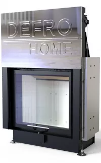 Defro Home Portal ME G légfűtéses kandallóbetét sík üveggel és liftes tolóajtóval