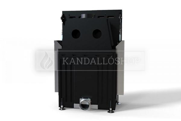 Defro Home Portal ME G légfűtéses kandallóbetét sík üveggel és liftes tolóajtóval kandalloshop