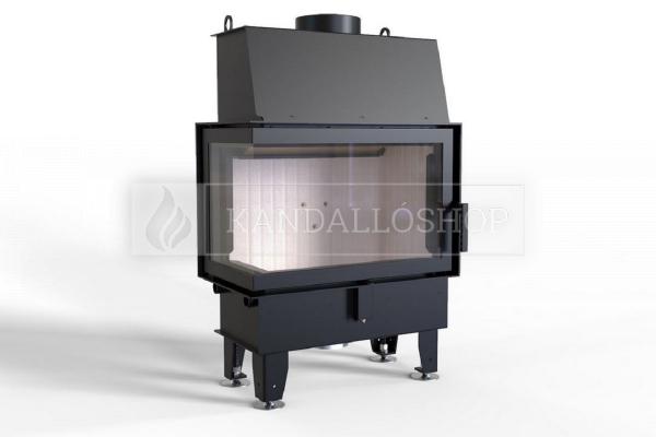 Defro Home IMPULS SM BL légfűtéses kandallóbetét balos sarki üveggel kandalloshop