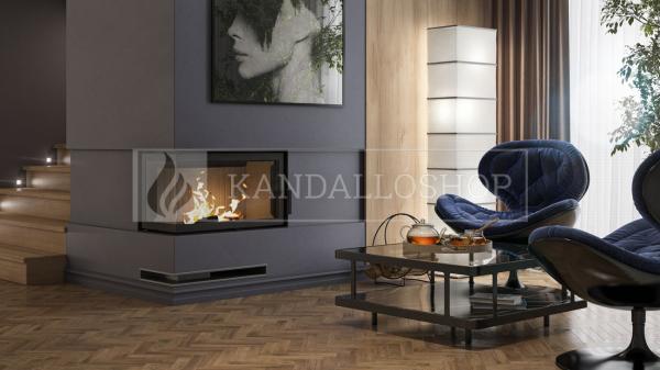 Defro Home IMPULS SM BL légfűtéses kandallóbetét balos sarki üveggel kandalloshop