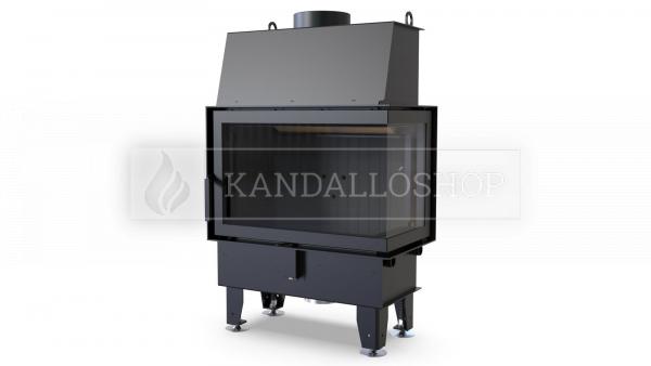 Defro Home IMPULS SM BP légfűtéses kandallóbetét jobbos sarki üveggel kandalloshop