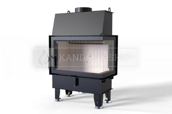 Defro Home IMPULS SM BP légfűtéses kandallóbetét jobbos sarki üveggel kandalloshop