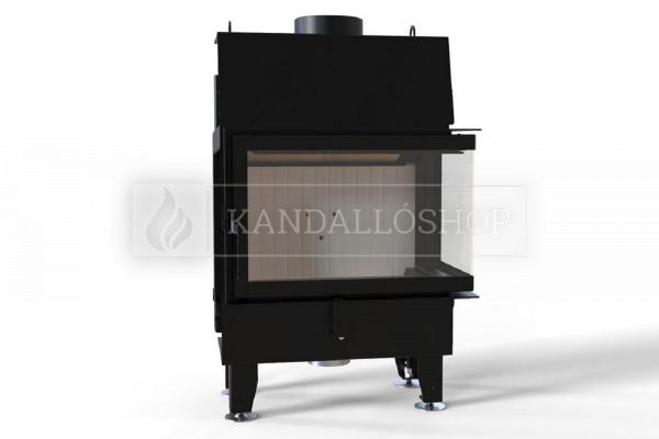 Defro Home IMPULS SM BP légfűtéses kandallóbetét jobbos sarki üveggel kandalloshop