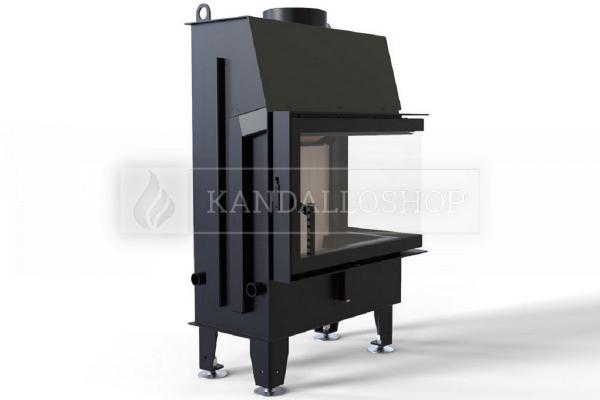 Defro Home IMPULS SM BP légfűtéses kandallóbetét jobbos sarki üveggel kandalloshop