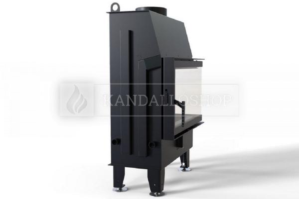 Defro Home IMPULS SM BP légfűtéses kandallóbetét jobbos sarki üveggel kandalloshop