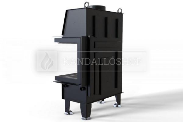 Defro Home IMPULS SM BP légfűtéses kandallóbetét jobbos sarki üveggel kandalloshop