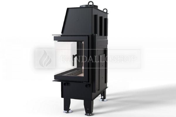 Defro Home IMPULS SM BP légfűtéses kandallóbetét jobbos sarki üveggel kandalloshop