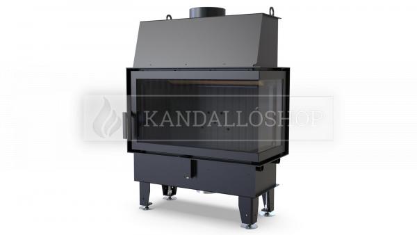 Defro Home IMPULS ME BP légfűtéses kandallóbetét jobbos sarki üveggel kandalloshop