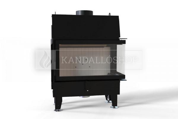 Defro Home IMPULS ME BP légfűtéses kandallóbetét jobbos sarki üveggel kandalloshop