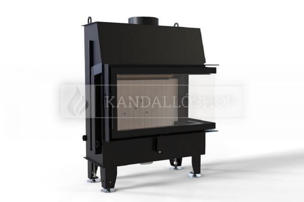 Defro Home IMPULS ME BP légfűtéses kandallóbetét jobbos sarki üveggel kandalloshop