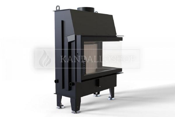 Defro Home IMPULS ME BP légfűtéses kandallóbetét jobbos sarki üveggel kandalloshop