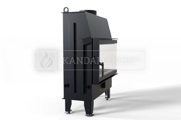 Defro Home IMPULS ME BP légfűtéses kandallóbetét jobbos sarki üveggel kandalloshop