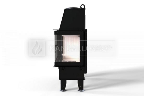 Defro Home IMPULS ME BP légfűtéses kandallóbetét jobbos sarki üveggel kandalloshop