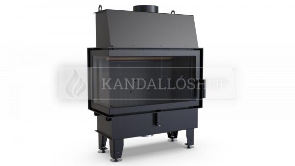 Defro Home IMPULS ME BL légfűtéses kandallóbetét balos sarki üveggel kandalloshop