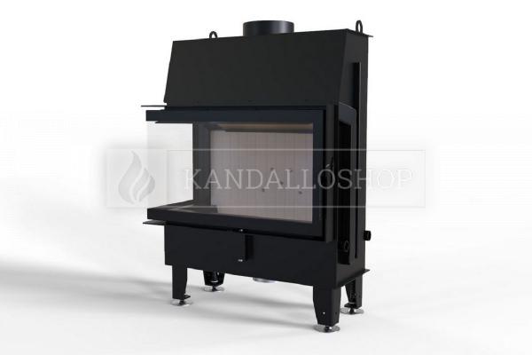 Defro Home IMPULS ME BL légfűtéses kandallóbetét balos sarki üveggel kandalloshop