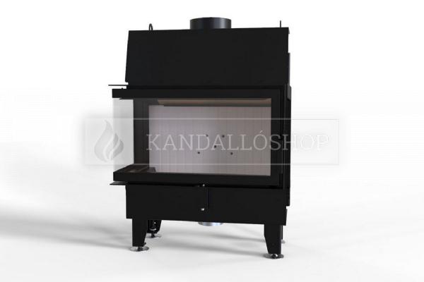 Defro Home IMPULS ME BL légfűtéses kandallóbetét balos sarki üveggel kandalloshop