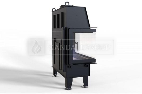 Defro Home IMPULS ME BL légfűtéses kandallóbetét balos sarki üveggel kandalloshop