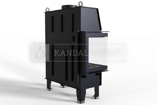 Defro Home IMPULS ME BL légfűtéses kandallóbetét balos sarki üveggel kandalloshop