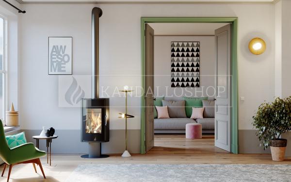 Defro Home Orbis TOP kandallókályha lekerekített üvegezéssel kandalloshop