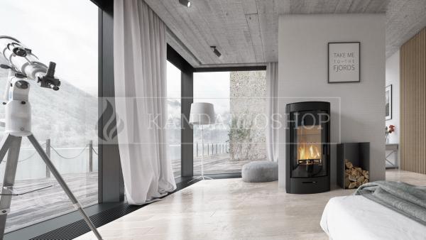 Defro Home ORTI kandallókályha lekerekített üvegezéssel kandalloshop