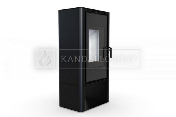 Defro Home SOLUM LOG acél kandallókályha sík üveggel alul fatárolóval kandalloshop