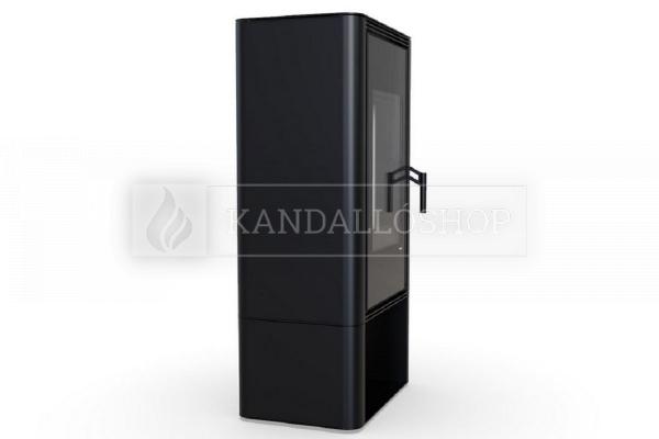 Defro Home SOLUM LOG acél kandallókályha sík üveggel alul fatárolóval kandalloshop